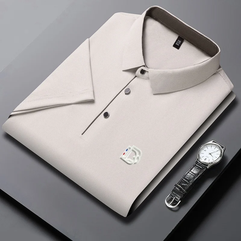 2025 high-end summer ice silk breathable short sleeved polo shirt, men's fashionable classic three-dimensional craft top
2025 high-end summer ice silk breathable short sleeved polo shirt, men's fashionable classic three-dimensional craft top