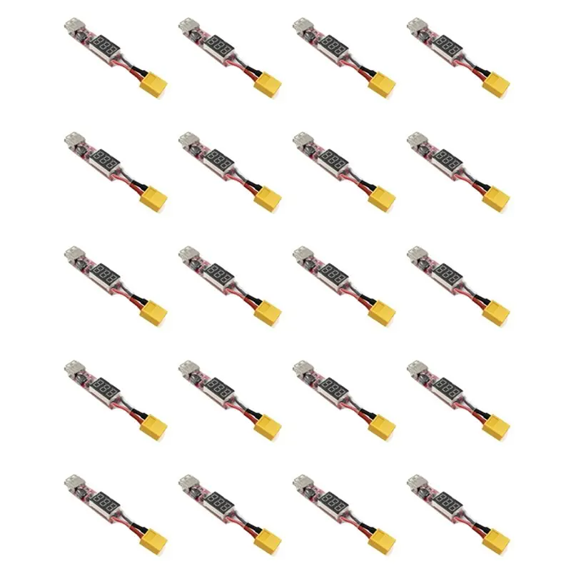 20X 2S-6S преобразователь XT60 в USB для литиевых аккумуляторов Lipo с дисплеем напряжения и адаптерной платой-BTFL
20X 2S-6S преобразователь XT60 в USB для литиевых аккумуляторов Lipo с дисплеем напряжения и адаптерной платой-BTFL