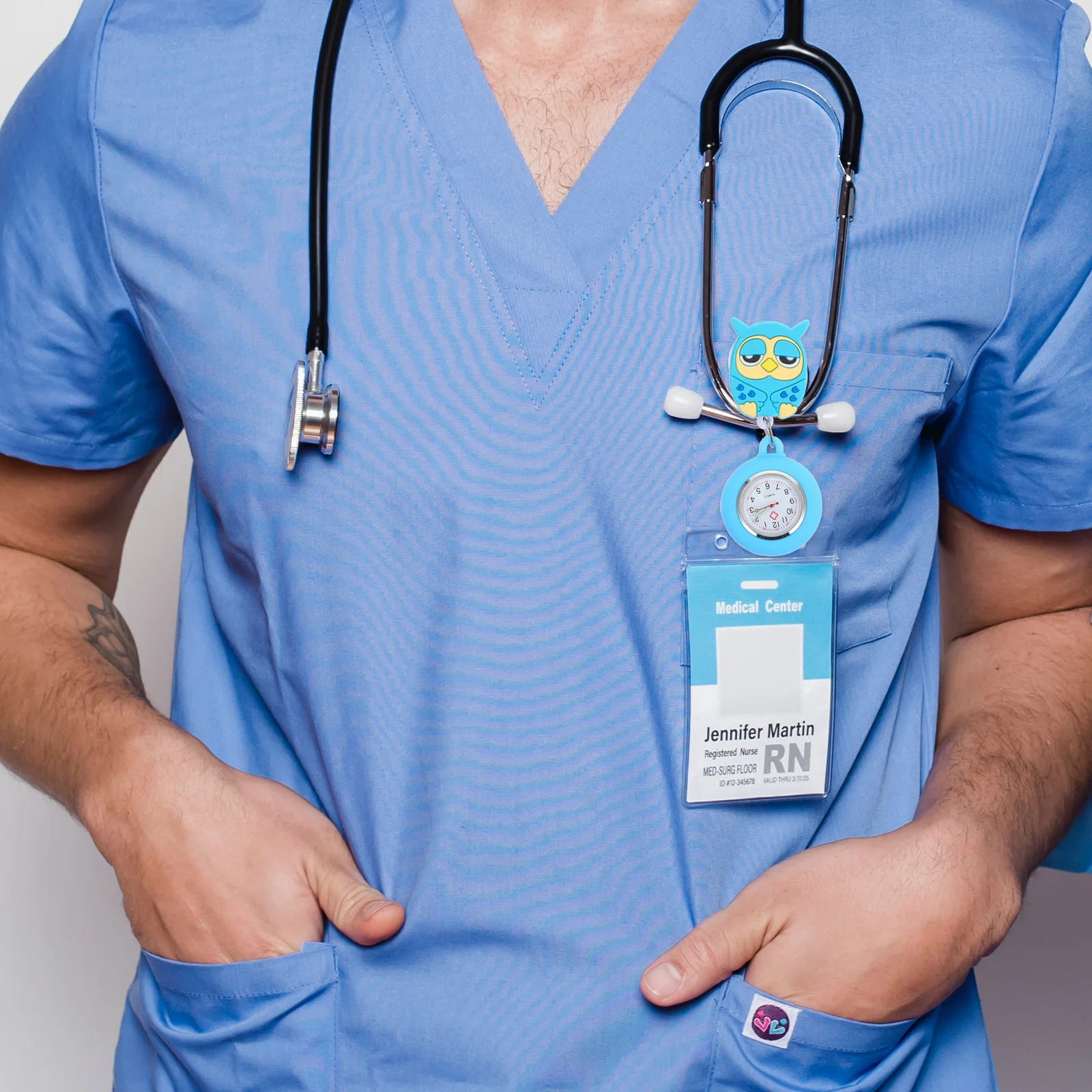 Nurse Pocket Watch Sky Blue Silicone Owl Pattern Unisex Medical Staff Watch with Smooth Buckle Closure Ideal for Daily Work Use
Nurse Pocket Watch Sky Blue Silicone Owl Pattern Unisex Medical Staff Watch with Smooth Buckle Closure Ideal for Daily Work Use