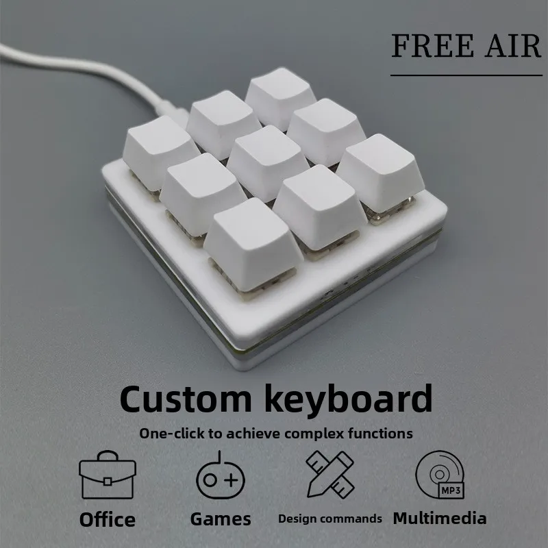 9-клавишная мини-клавиатура USB с красными механическими переключателями, пылезащищенная, с настраиваемыми клавишами для копирования и вставки
9-клавишная мини-клавиатура USB с красными механическими переключателями, пылезащищенная, с настраиваемыми клавишами для копирования и вставки