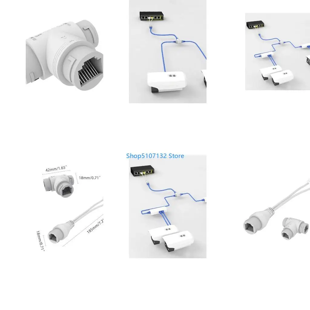 87HD Splitter 2-in-1 Cable Connector Three-way RJ45 for Head POE Camera Insta
87HD Splitter 2-in-1 Cable Connector Three-way RJ45 for Head POE Camera Insta