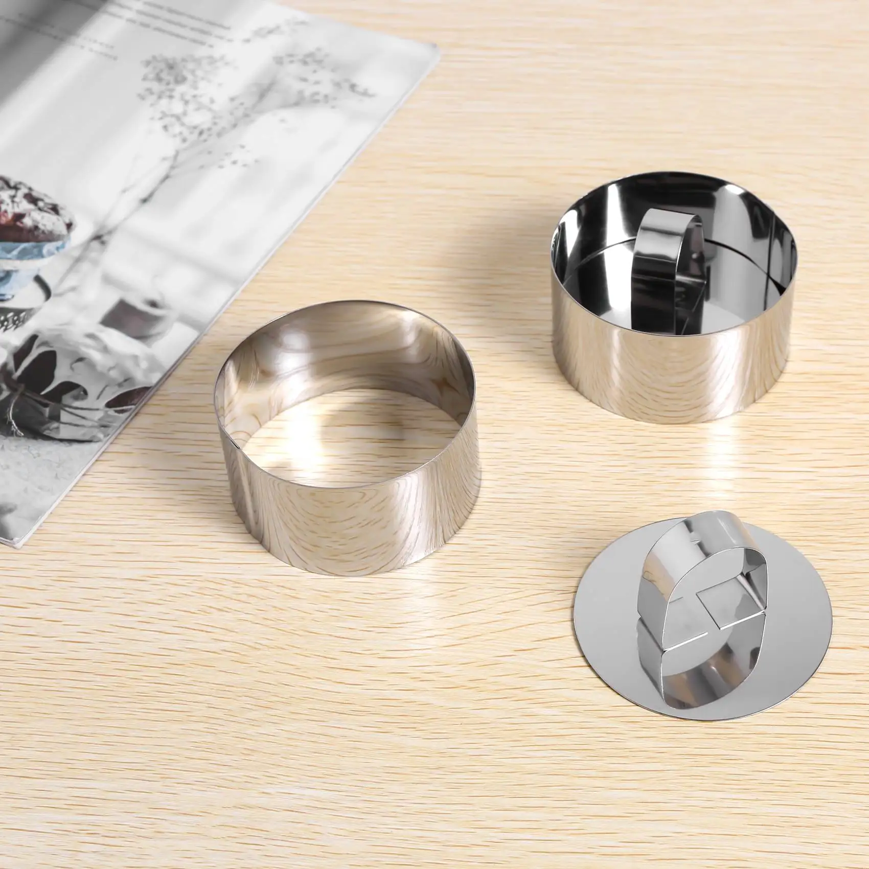 Highly Recommended.Mousse Rings Stainless Steel Cake Circle Cake Mold with Pusher
Highly Recommended.Mousse Rings Stainless Steel Cake Circle Cake Mold with Pusher