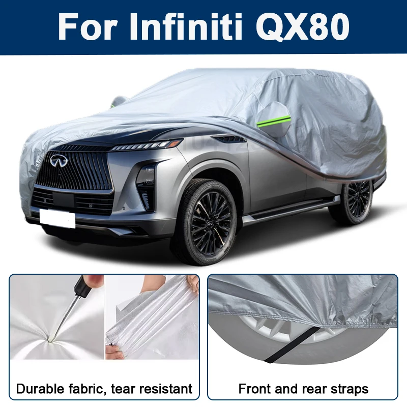 Уличный чехол для автомобиля Infiniti QX80 со светоотражающими полосами, водонепроницаемый, снегозащитный, пылезащитный, с защитой от УФ-излучения, автоаксессуары
Уличный чехол для автомобиля Infiniti QX80 со светоотражающими полосами, водонепроницаемый, снегозащитный, пылезащитный, с защитой от УФ-излучения, автоаксессуары