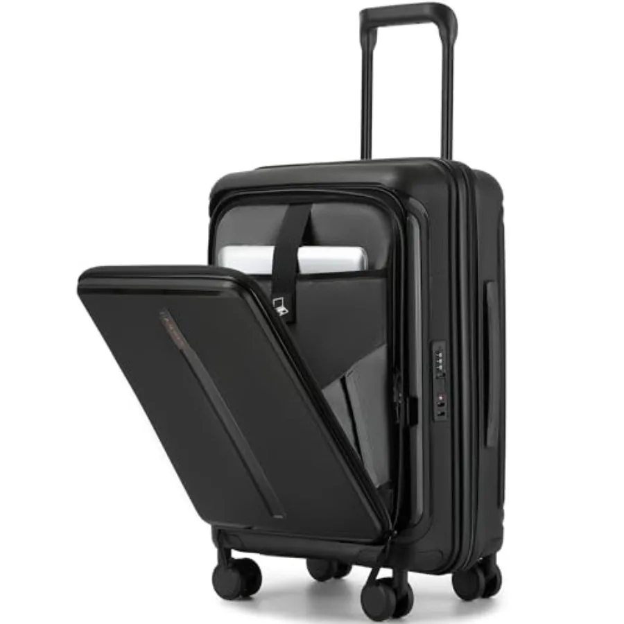 20" Expandable Carry on Luggage with Laptop Compartment, 22x14x9 Airline Approved Hard Shell Spinner Top Opening Suitcase with
20" Expandable Carry on Luggage with Laptop Compartment, 22x14x9 Airline Approved Hard Shell Spinner Top Opening Suitcase with