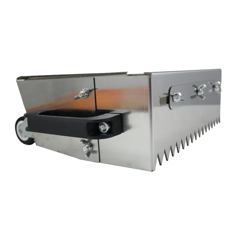 400-800mm Adjustable Notched Trowel Mortar Comb for Fast and Equal Application of Adhesive on the Floor
400-800mm Adjustable Notched Trowel Mortar Comb for Fast and Equal Application of Adhesive on the Floor