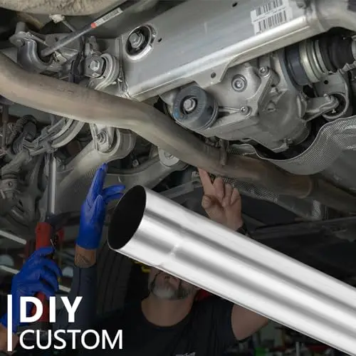 3-Inch Stainless Steel Mandrel-Bent Straight Exhaust Tube, 48 Inches Length, Designed For 3 Inch Exhaust System Installation
3-Inch Stainless Steel Mandrel-Bent Straight Exhaust Tube, 48 Inches Length, Designed For 3 Inch Exhaust System Installation