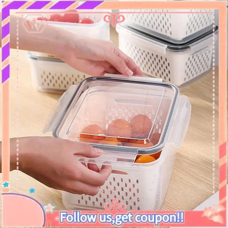 Preservation Box Thickened Sealed Storage Box Kitchen Supplies Double-Layer Drain Fresh-Keeping Box
Preservation Box Thickened Sealed Storage Box Kitchen Supplies Double-Layer Drain Fresh-Keeping Box