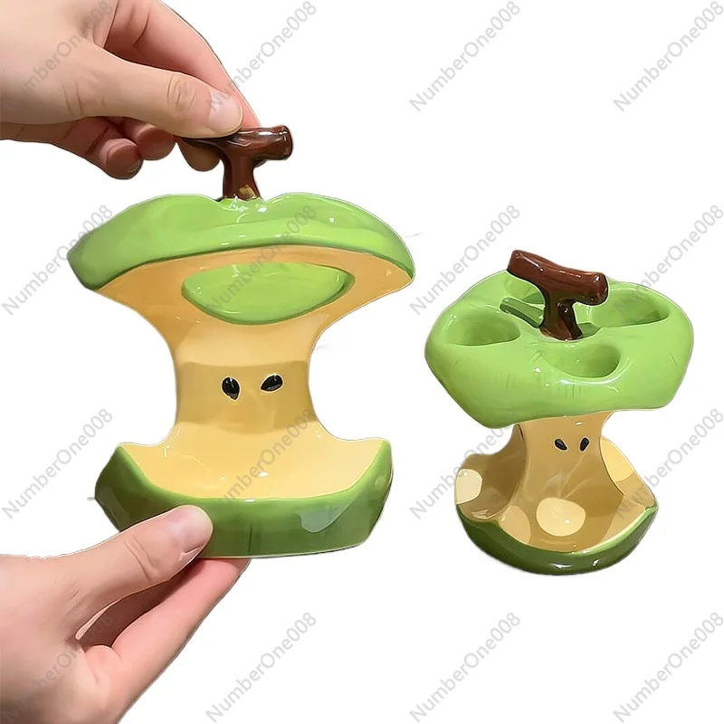 Apple Core Toothbrush Holder Ceramic Toilet Toothpaste Holder Shelf Bathroom Countertop Wash Table Makeup Brush Storage Pot
Apple Core Toothbrush Holder Ceramic Toilet Toothpaste Holder Shelf Bathroom Countertop Wash Table Makeup Brush Storage Pot