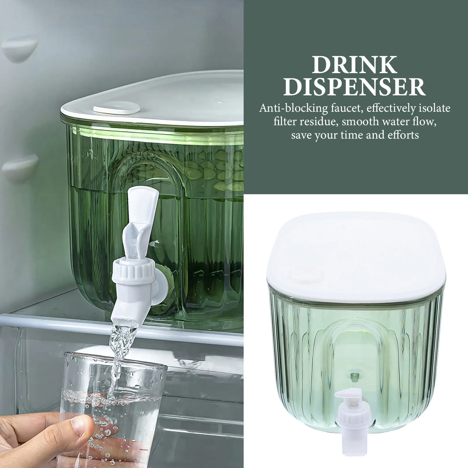 Plastic Beverage Dispenser Large Capacity Juice Drink Containers for Home Office Parties Cold Water Bottle Lemonade Fruit Fridge
Plastic Beverage Dispenser Large Capacity Juice Drink Containers for Home Office Parties Cold Water Bottle Lemonade Fruit Fridge