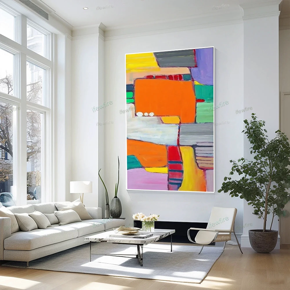Colorful Geometric Heavy Brush Stroke Contemporary Handmade Knife Palette Abstract Large Modern Thick Textured Painting Wall Art
Colorful Geometric Heavy Brush Stroke Contemporary Handmade Knife Palette Abstract Large Modern Thick Textured Painting Wall Art