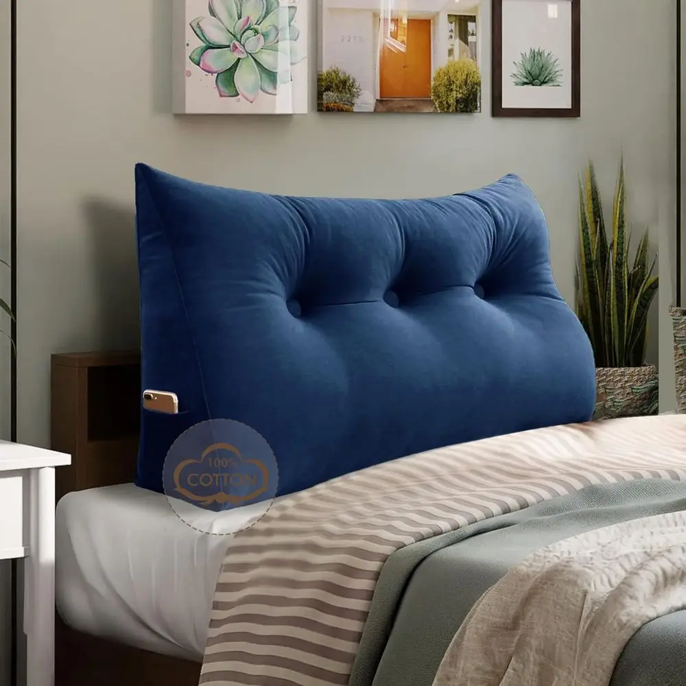 100 Cotton Velvet Headboard Pillow Twin Size Wedge Back Support Reading Bolster for Bed amp Daybed, Handmade Firm Support Cushi
100 Cotton Velvet Headboard Pillow Twin Size Wedge Back Support Reading Bolster for Bed amp Daybed, Handmade Firm Support Cushi