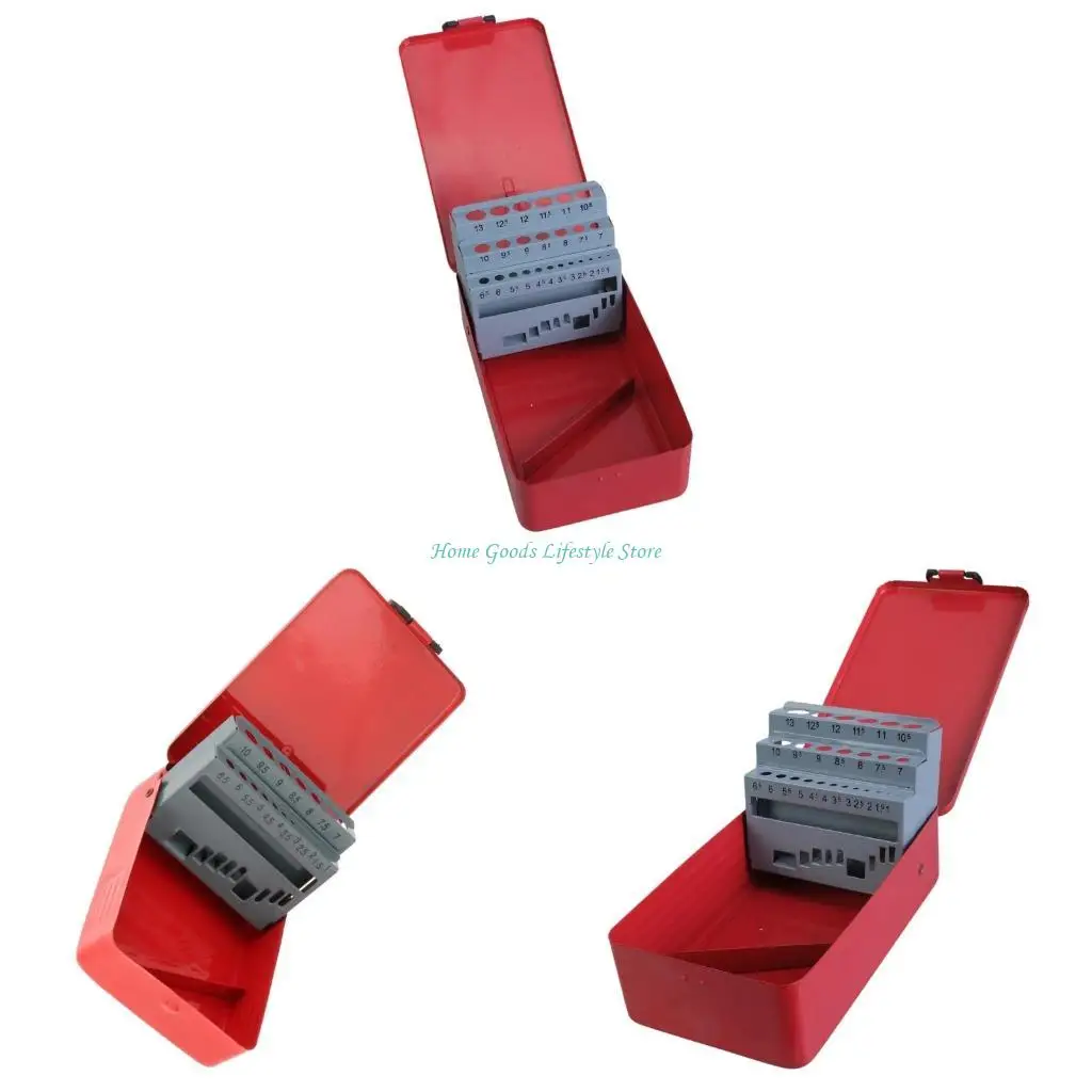 E74E Professional Twist Drill Bit Holder Empty Drill Bit Case with Indexed Slots Iron Storage Box for Long Service Use
E74E Professional Twist Drill Bit Holder Empty Drill Bit Case with Indexed Slots Iron Storage Box for Long Service Use