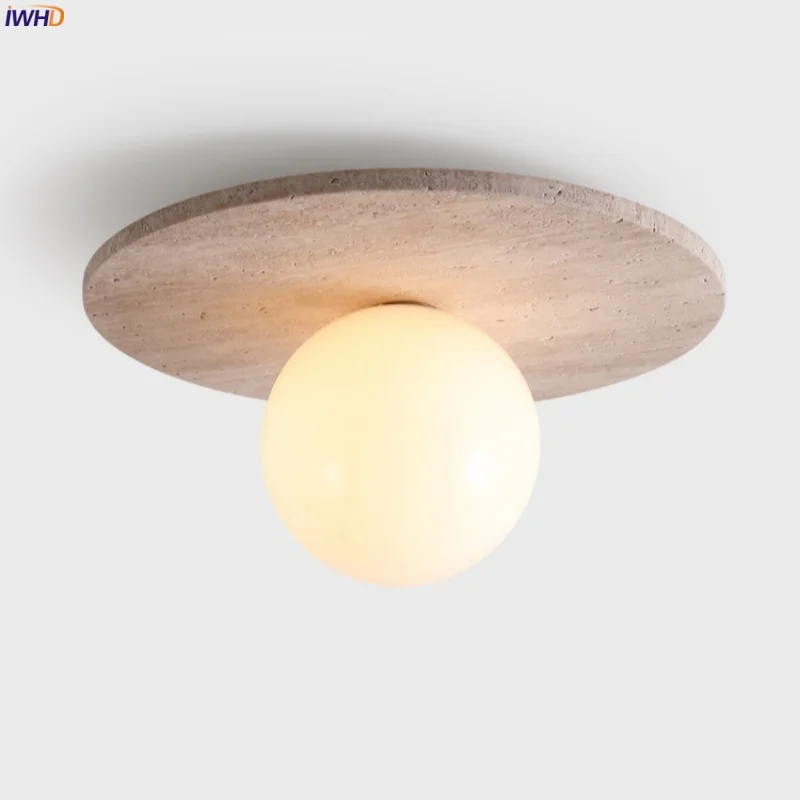 IWHD Japan Wabi Sabi LED Ceiling Lights For Living Room Bedroom Yellow Travertine Interior Lighting Ceiling Lamp Lampa Sufitowa
IWHD Japan Wabi Sabi LED Ceiling Lights For Living Room Bedroom Yellow Travertine Interior Lighting Ceiling Lamp Lampa Sufitowa