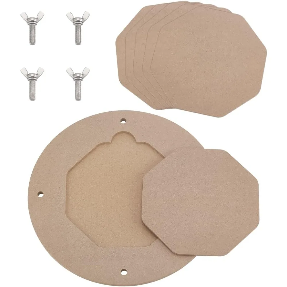 Inner Bat for Pottery Wheel, 12“ Round Portable Clay Wedging Board with 6PCS 7.8" Pads Round Clay Throwing Bats
Inner Bat for Pottery Wheel, 12“ Round Portable Clay Wedging Board with 6PCS 7.8" Pads Round Clay Throwing Bats