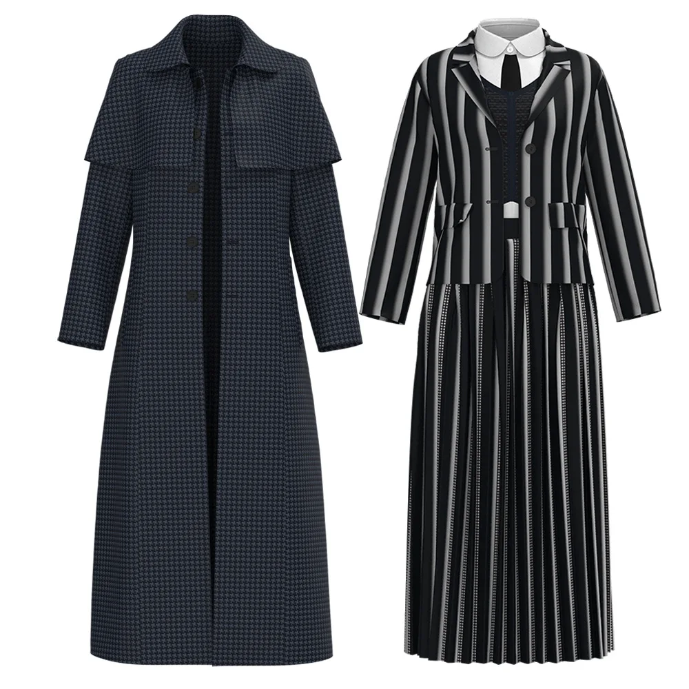 Gothic Style Halloween Children's Performance Costume Dark Wednesday School Uniform Jacket Stage Folklore Cultural Show Outfit
Gothic Style Halloween Children's Performance Costume Dark Wednesday School Uniform Jacket Stage Folklore Cultural Show Outfit