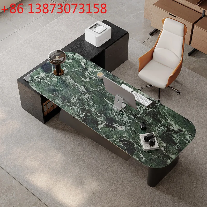 Minimalist light luxury rock slab desk designer creative boss table large class desk simple and modern
Minimalist light luxury rock slab desk designer creative boss table large class desk simple and modern