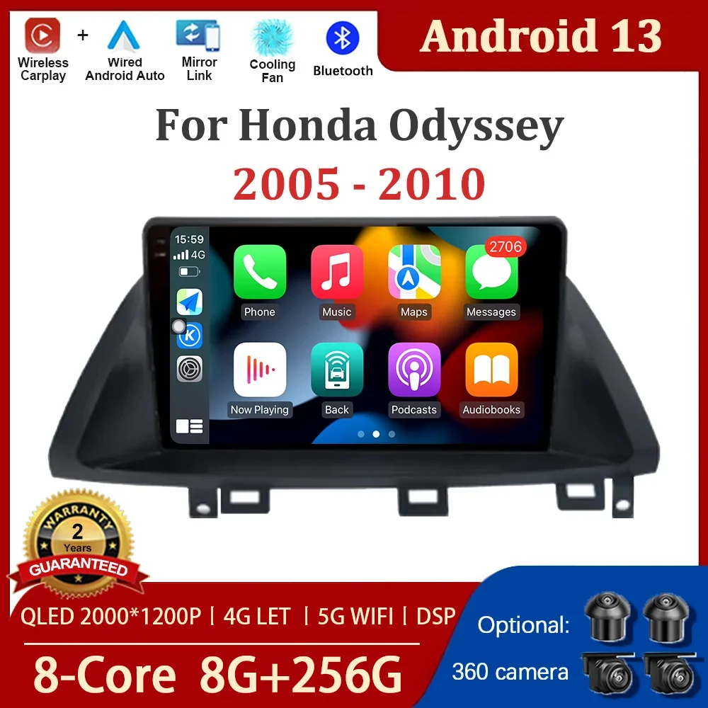 For Honda Odyssey 2005 - 2010 Android 13 Auto Radio Car Multimedia Player GPS Navigation Screen WIFI DSP 4G No 2 din 2din DVD
For Honda Odyssey 2005 - 2010 Android 13 Auto Radio Car Multimedia Player GPS Navigation Screen WIFI DSP 4G No 2 din 2din DVD