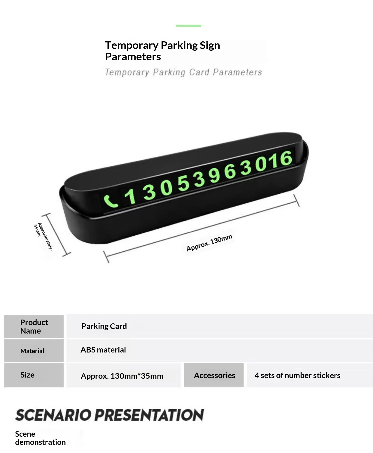 Temporary Parking Card, Hidden Phone Number Plate, Anti-Peep Privacy Design, Universal Fit for All Cars
Temporary Parking Card, Hidden Phone Number Plate, Anti-Peep Privacy Design, Universal Fit for All Cars