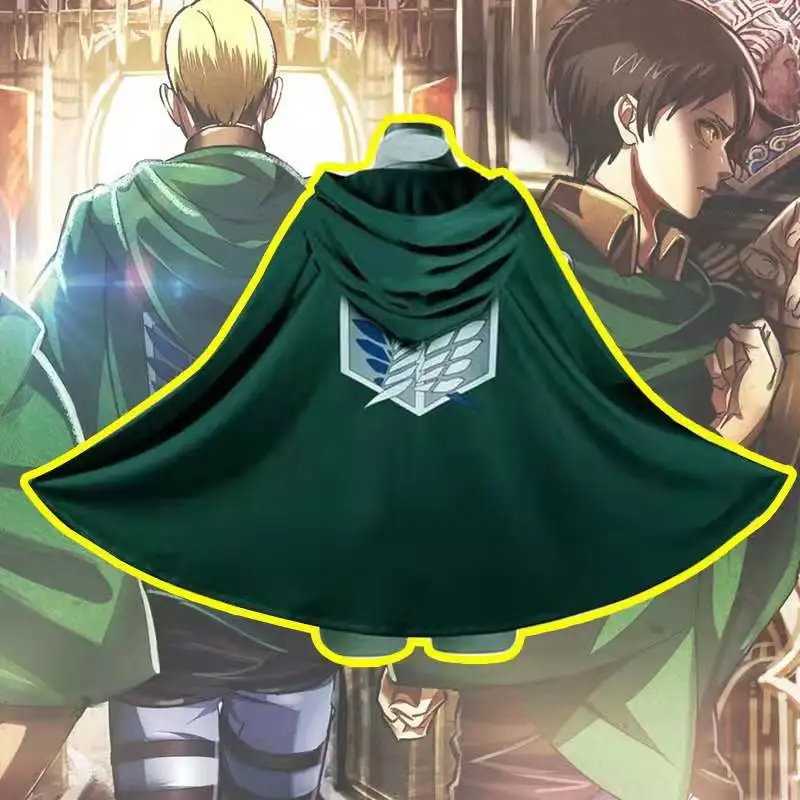 Halloween Japanese Hooded Cape Scout Corps Cosplay Costume Anime Cosplay Green Shawl Men's and Women's Costume Halloween Japanes
Halloween Japanese Hooded Cape Scout Corps Cosplay Costume Anime Cosplay Green Shawl Men's and Women's Costume Halloween Japanes
