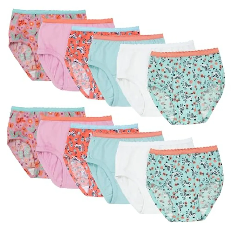 Toddler Girls' Tag-Free Cotton Underwear
Toddler Girls' Tag-Free Cotton Underwear