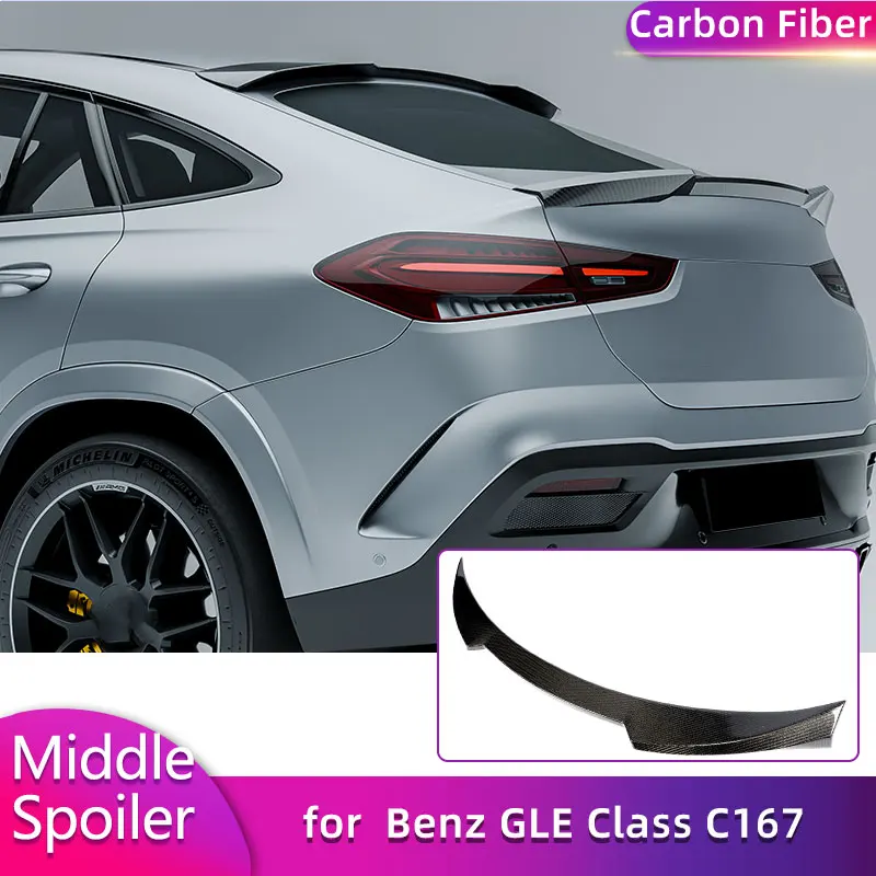 Full Carbon Fiber Rear Trunk Middle Spoiler Wings for Mercedes Benz GLE Class C167 2020-2025 Car Rear Spoiler Mid Trunk Wing Lip
Full Carbon Fiber Rear Trunk Middle Spoiler Wings for Mercedes Benz GLE Class C167 2020-2025 Car Rear Spoiler Mid Trunk Wing Lip