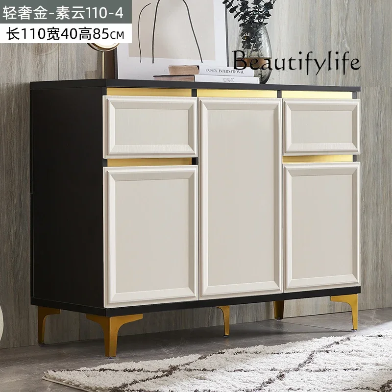 Light luxury dining edge, modern simple storage and dining preparation cabinet, designer style, high-end sense, simple
Light luxury dining edge, modern simple storage and dining preparation cabinet, designer style, high-end sense, simple