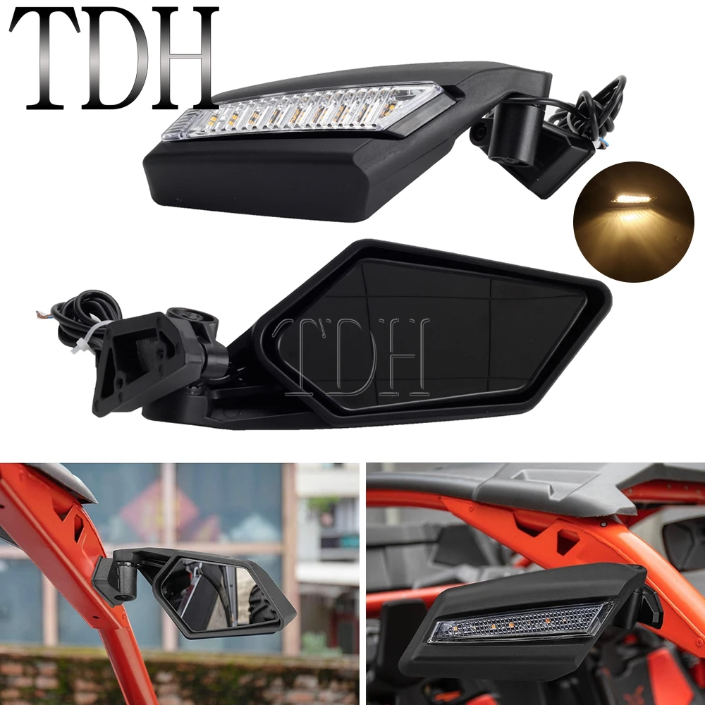Dual Adjustment Racing Rear Side Mirror LED Turn Signal Indicator For Can-Am Maverick X3 Max R 4x4 XRS XDS Turbo DPS 71500289
Dual Adjustment Racing Rear Side Mirror LED Turn Signal Indicator For Can-Am Maverick X3 Max R 4x4 XRS XDS Turbo DPS 71500289