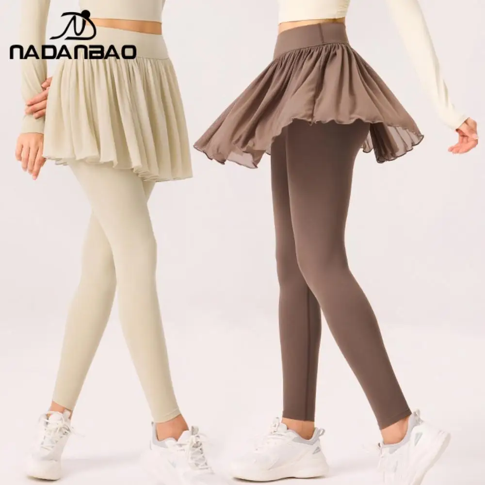 Nadanbao Sexy Slim Women's Fake Two-Piece Culottes Quick-Drying High Waist Leggings Sports Yoga Pants Running Fitness Trousers
Nadanbao Sexy Slim Women's Fake Two-Piece Culottes Quick-Drying High Waist Leggings Sports Yoga Pants Running Fitness Trousers
