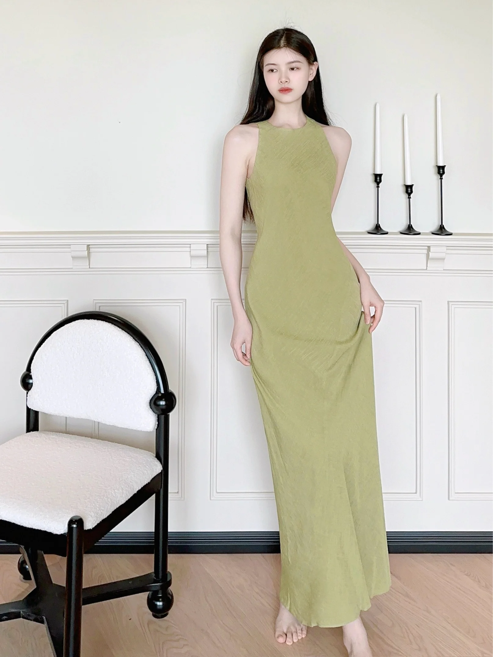 Элегантное облегающее платье макси с завышенной талией в корейском стиле для свадьбы и вечерних мероприятий без бренда
Элегантное облегающее платье макси с завышенной талией в корейском стиле для свадьбы и вечерних мероприятий без бренда