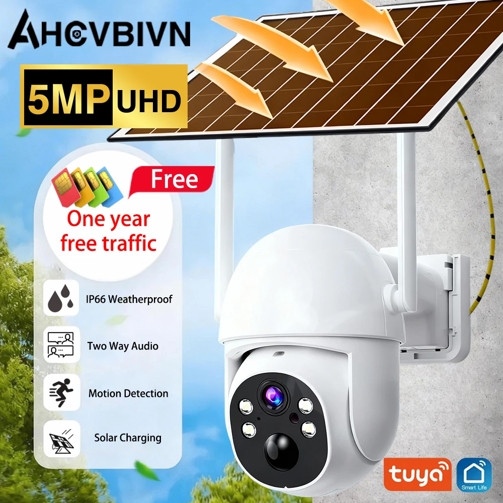 Умная камера видеонаблюдения Tuya Smart Life Home 5MP с поддержкой 4G SIM-карты, солнечной батареей, PTZ, двусторонней аудиосвязью и PIR-датчиком движения.
Умная камера видеонаблюдения Tuya Smart Life Home 5MP с поддержкой 4G SIM-карты, солнечной батареей, PTZ, двусторонней аудиосвязью и PIR-датчиком движения.