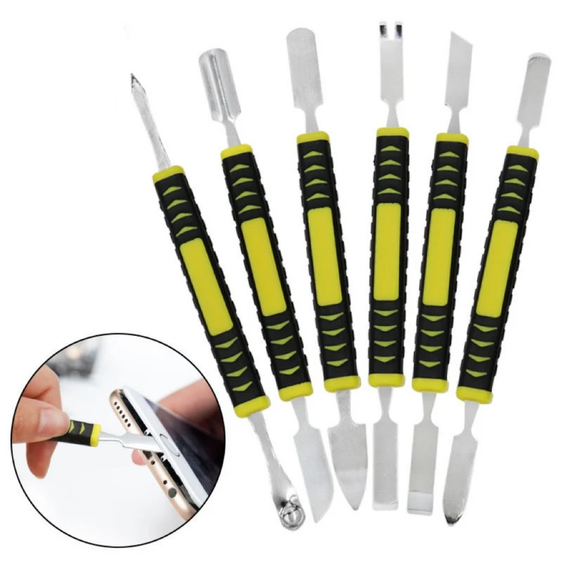 6pcs Hand Tools Double Headed Pry Bar 6-in-1 Disassembly Battery Screen Frame Flat Pry Bar Injection Molding Repair Tool
6pcs Hand Tools Double Headed Pry Bar 6-in-1 Disassembly Battery Screen Frame Flat Pry Bar Injection Molding Repair Tool