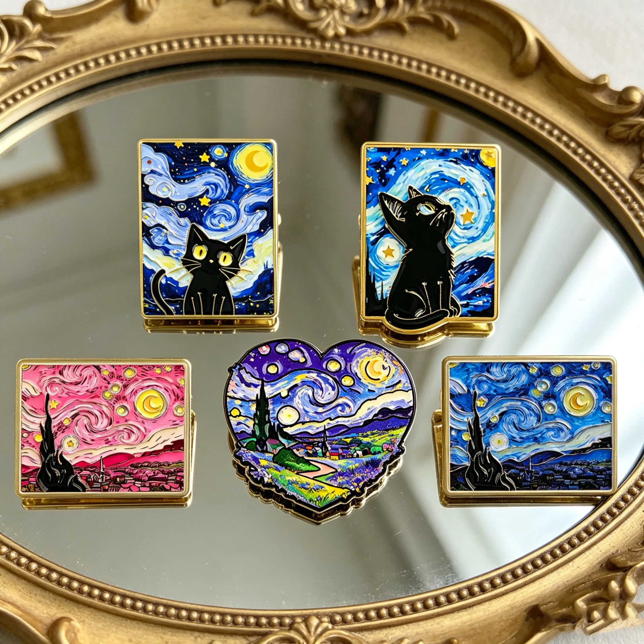 Vintage Van Gogh Painting Soft Enamel Pins Brooches for Clothes Women Lapel Pins for Backpack Badges on Bags Jewelry Accessories
Vintage Van Gogh Painting Soft Enamel Pins Brooches for Clothes Women Lapel Pins for Backpack Badges on Bags Jewelry Accessories