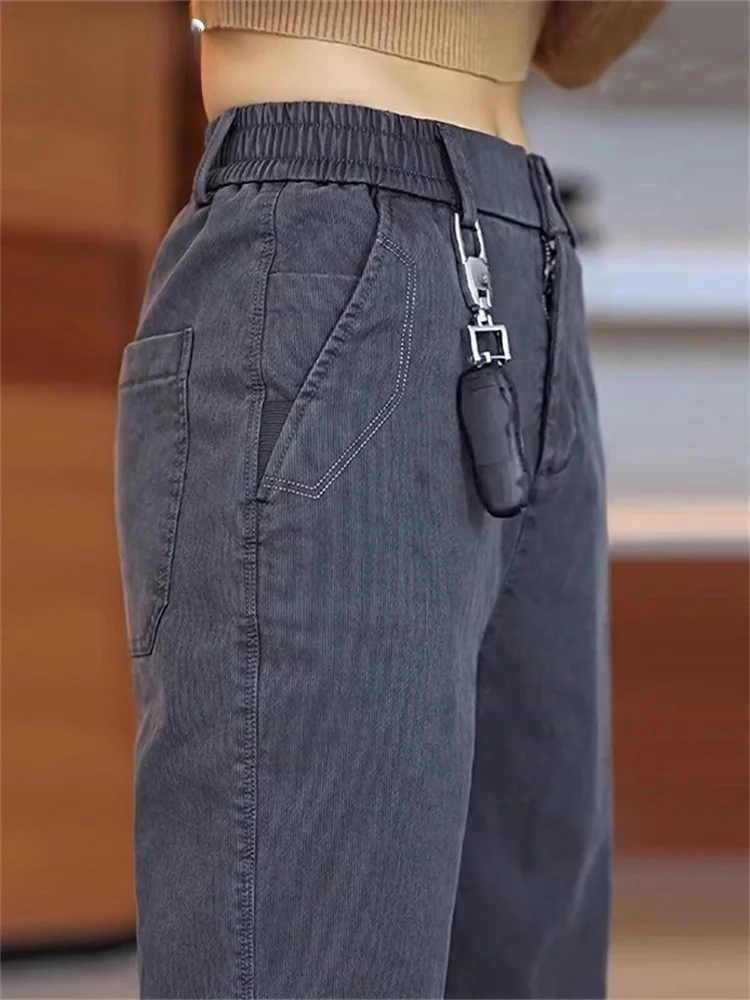 High-End Men's Fleece-Lined Straight Leg Jeans Thick Winter Casual Pants Breathable Comfortable Anti-Wrinkle Business Casual
High-End Men's Fleece-Lined Straight Leg Jeans Thick Winter Casual Pants Breathable Comfortable Anti-Wrinkle Business Casual