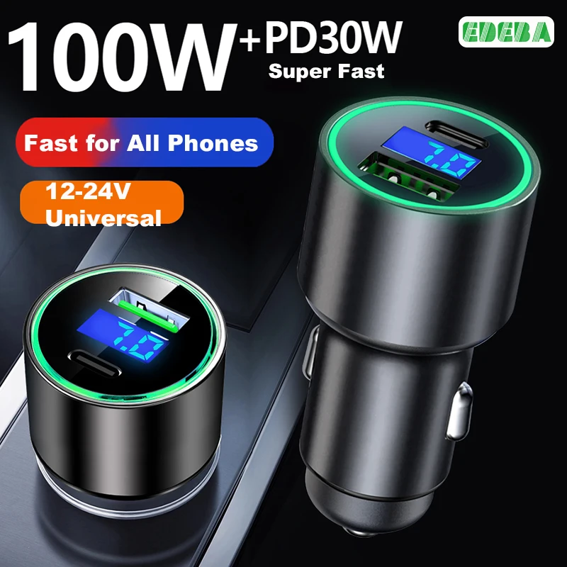 PD 30 Вт USB C автомобильное зарядное устройство с монитором напряжения Сверхбыстрая Зарядка адаптер для iPhone iPad Samsung OPPO VIVO 100 Вт Max для Huawei
PD 30 Вт USB C автомобильное зарядное устройство с монитором напряжения Сверхбыстрая Зарядка адаптер для iPhone iPad Samsung OPPO VIVO 100 Вт Max для Huawei
