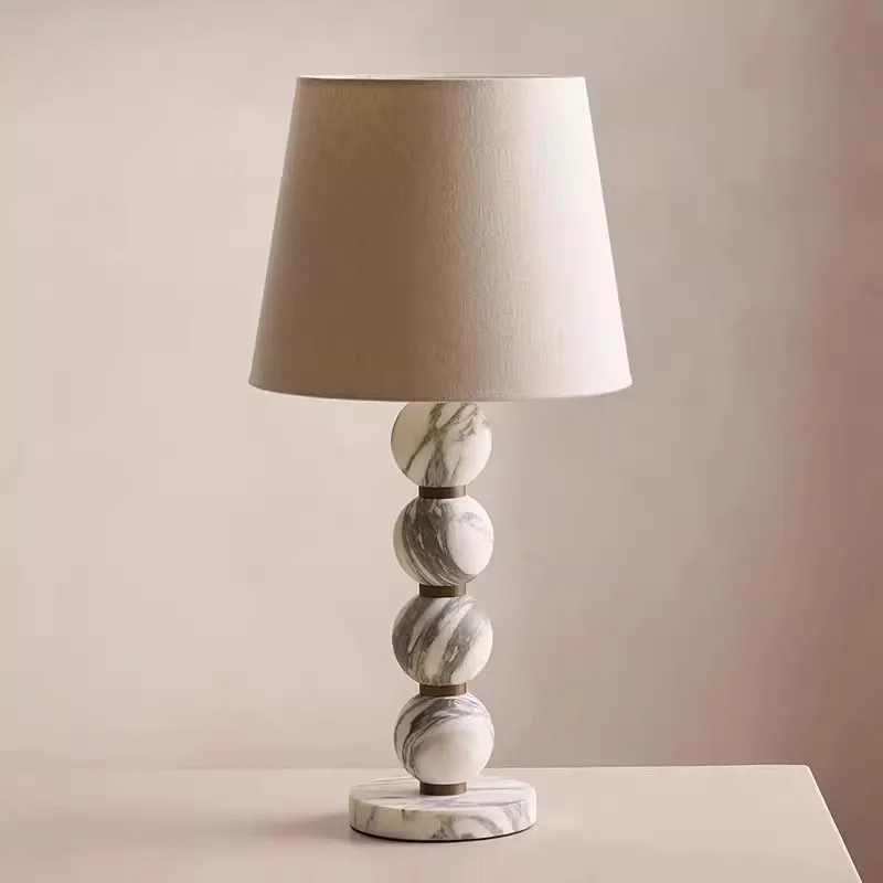 Light luxury marble table lamp, simple modern living room, Italian study, high-end cream wind bedroom bedside lamp
Light luxury marble table lamp, simple modern living room, Italian study, high-end cream wind bedroom bedside lamp