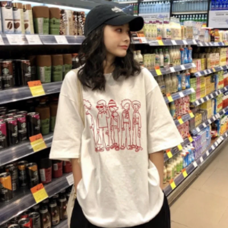 Harajuku Basic T Shirt Women Summer Graphic T Shirts Oversized Solid Tees Casual Loose Tshirt Korean Female T-shirt Top
Harajuku Basic T Shirt Women Summer Graphic T Shirts Oversized Solid Tees Casual Loose Tshirt Korean Female T-shirt Top
