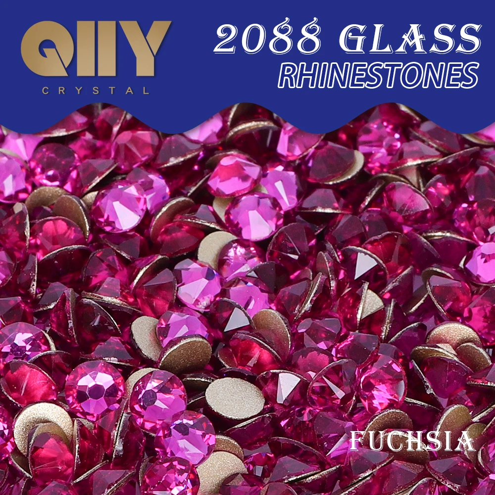 QIIY Fuchsia 2088 SS10-SS30 Rhinestones Crystal Golden Flatback 8 Big 8 Small 16cut Stones For DIY Nail Art Decoration
QIIY Fuchsia 2088 SS10-SS30 Rhinestones Crystal Golden Flatback 8 Big 8 Small 16cut Stones For DIY Nail Art Decoration