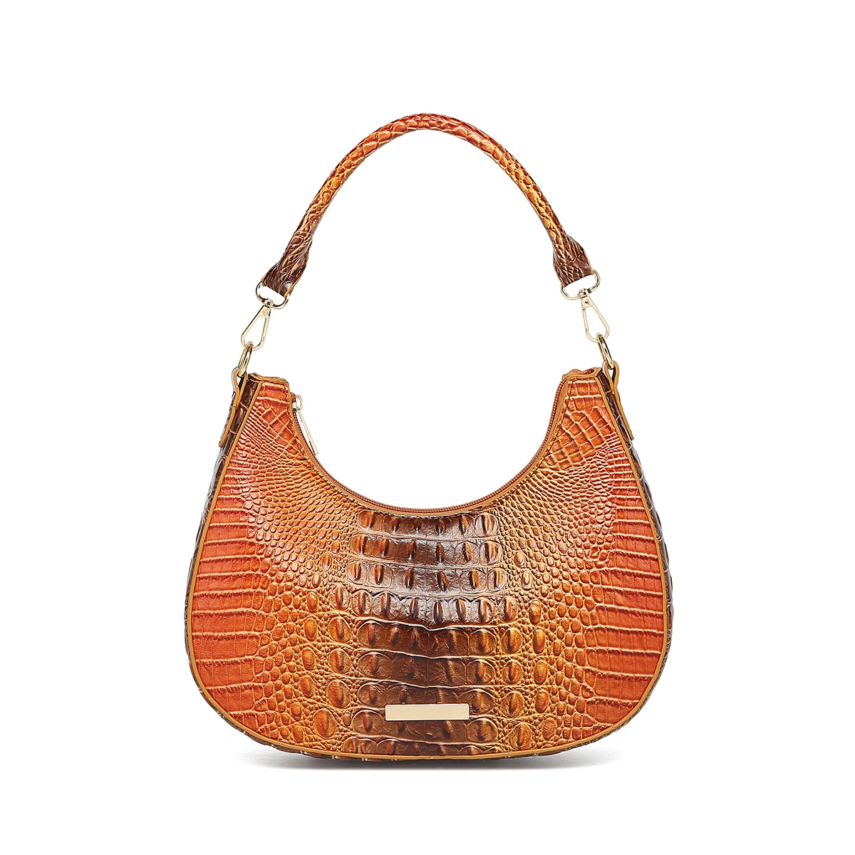 Fancy Ombre Croc-Embossed Hobo Bag, Large Capacity Shoulder Tote with Detachable Strap, Lightweight Versatile Handbag for Outdoor Travel, Daily Commute, Weekend Getaway and Casual Outings, Stylish Top-Handle Purse for Women
Fancy Ombre Croc-Embossed Hobo Bag, Large Capacity Shoulder Tote with Detachable Strap, Lightweight Versatile Handbag for Outdoor Travel, Daily Commute, Weekend Getaway and Casual Outings, Stylish Top-Handle Purse for Women