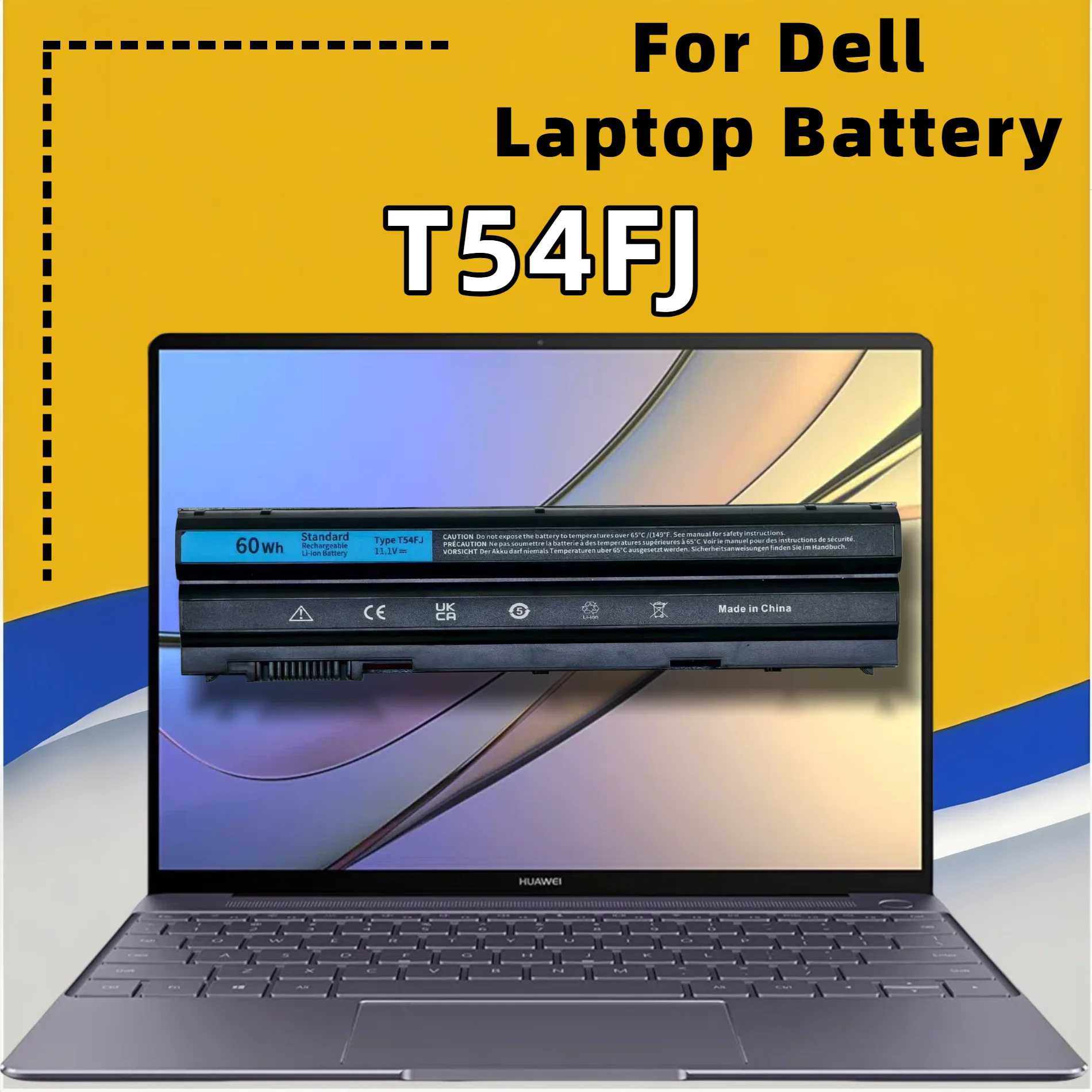 FRLESUI T54FJ Battery for Dell Latitude E5420/E5430/E5520/E5530/E6420/E6430/E6440/E6520/E6530/E6540 Series 13 Months Warranty
FRLESUI T54FJ Battery for Dell Latitude E5420/E5430/E5520/E5530/E6420/E6430/E6440/E6520/E6530/E6540 Series 13 Months Warranty