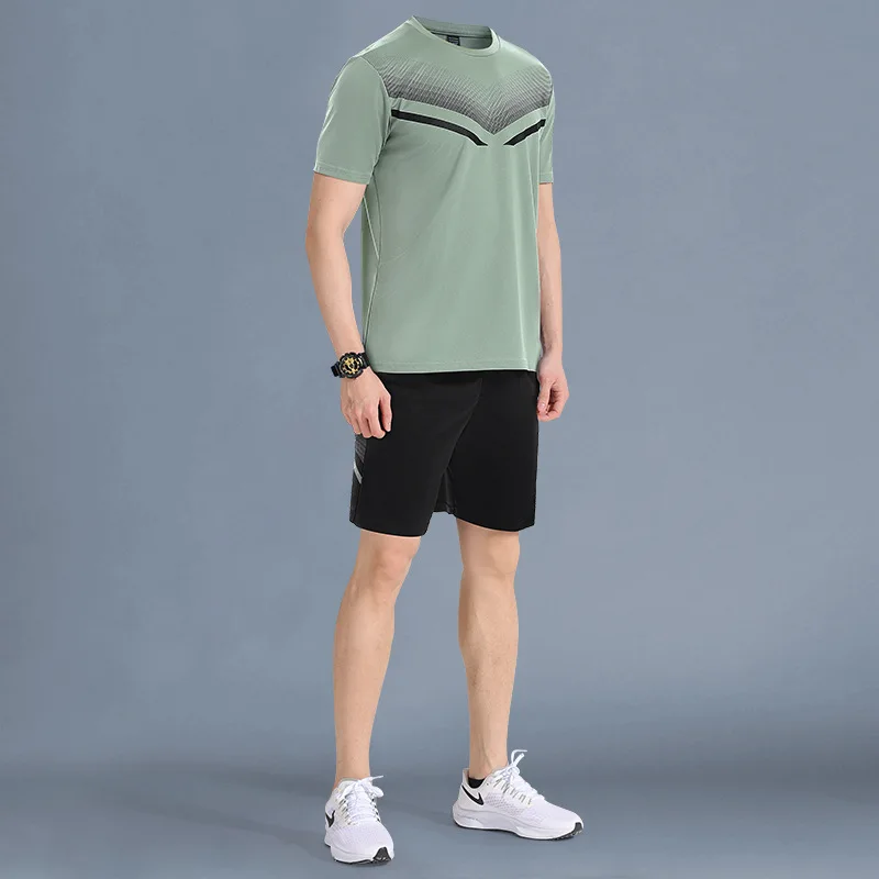 Ultra-Light Men's Running Suit Quick Dry Breathable Short Sleeve T Shirt and Shorts Set for Summer Sports Jogging Tracksuit
Ultra-Light Men's Running Suit Quick Dry Breathable Short Sleeve T Shirt and Shorts Set for Summer Sports Jogging Tracksuit