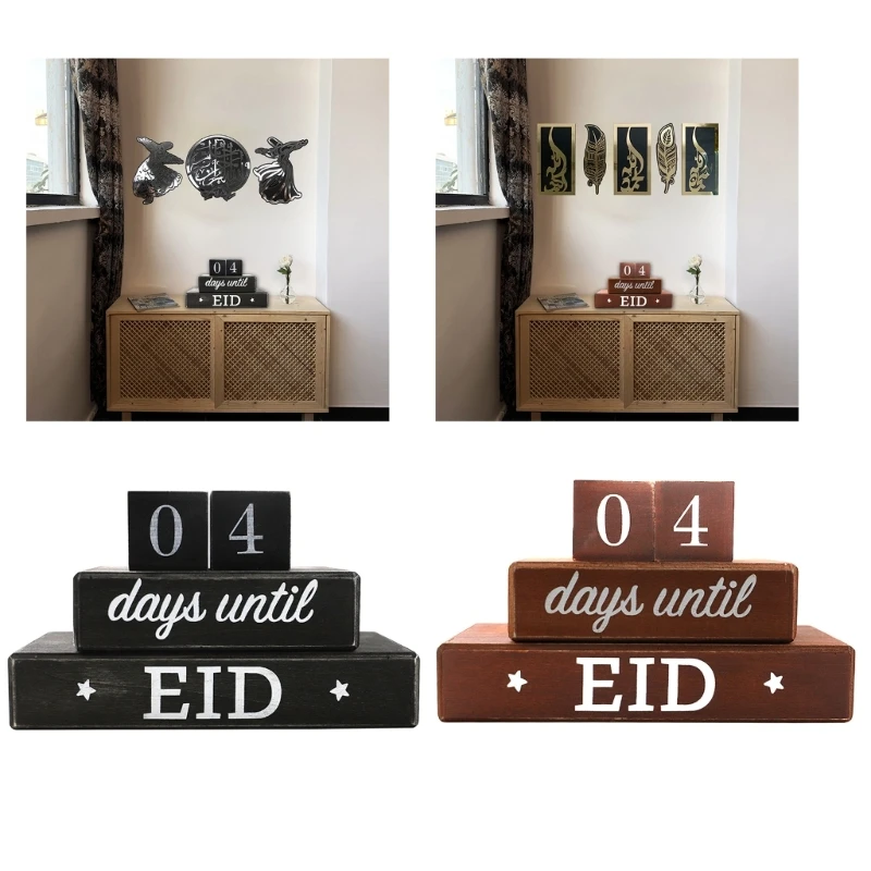 Eid Countdown Calendar, Wooden Block Calendar Date Display Blocks for Office Desk Decor Accessories H8WD
Eid Countdown Calendar, Wooden Block Calendar Date Display Blocks for Office Desk Decor Accessories H8WD