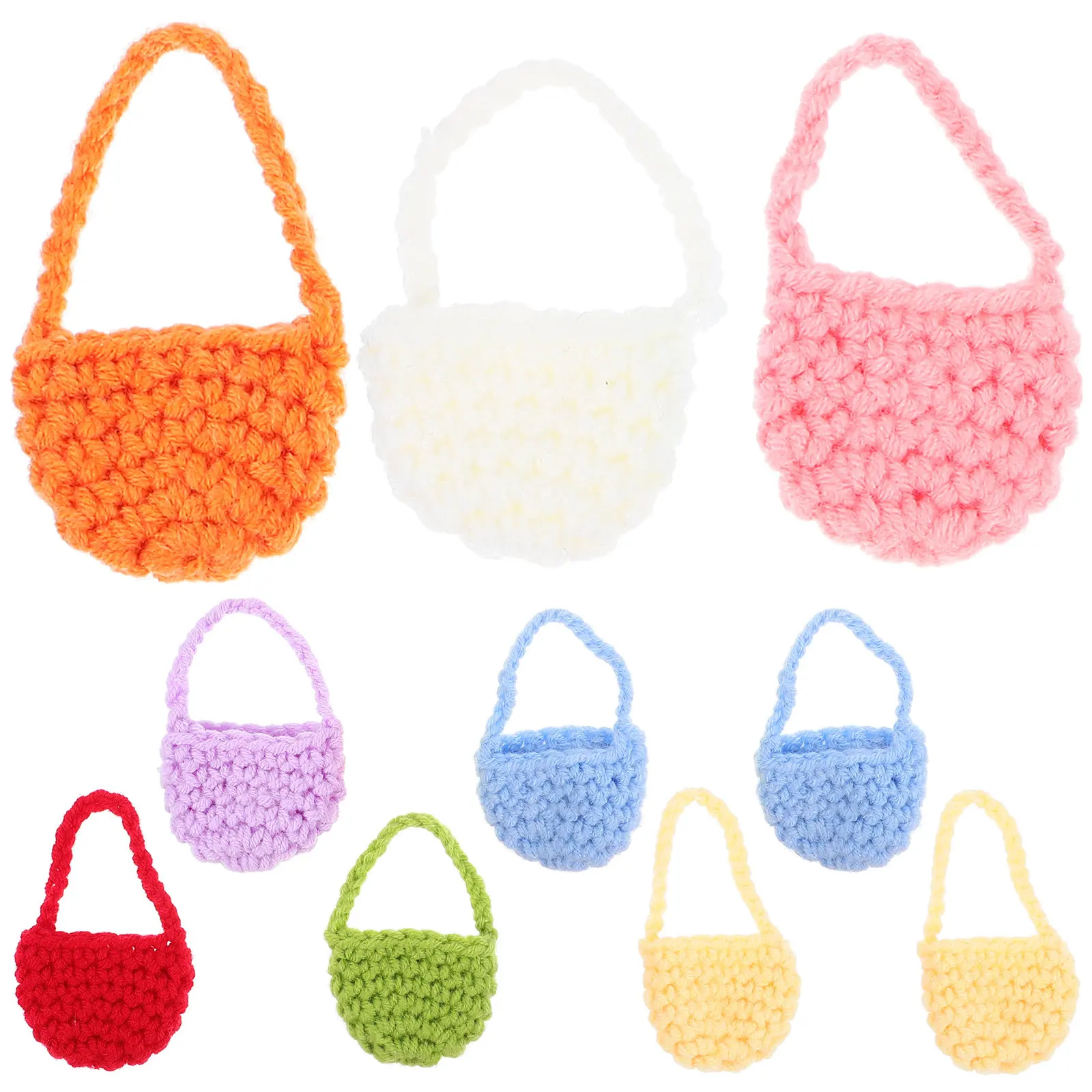 10Pcs Miniature Knitted Bag Dollhouse Micro Landscape Ornament Compact Soft Touch Knitting Craft Tiny Home Decor Accessory
10Pcs Miniature Knitted Bag Dollhouse Micro Landscape Ornament Compact Soft Touch Knitting Craft Tiny Home Decor Accessory
