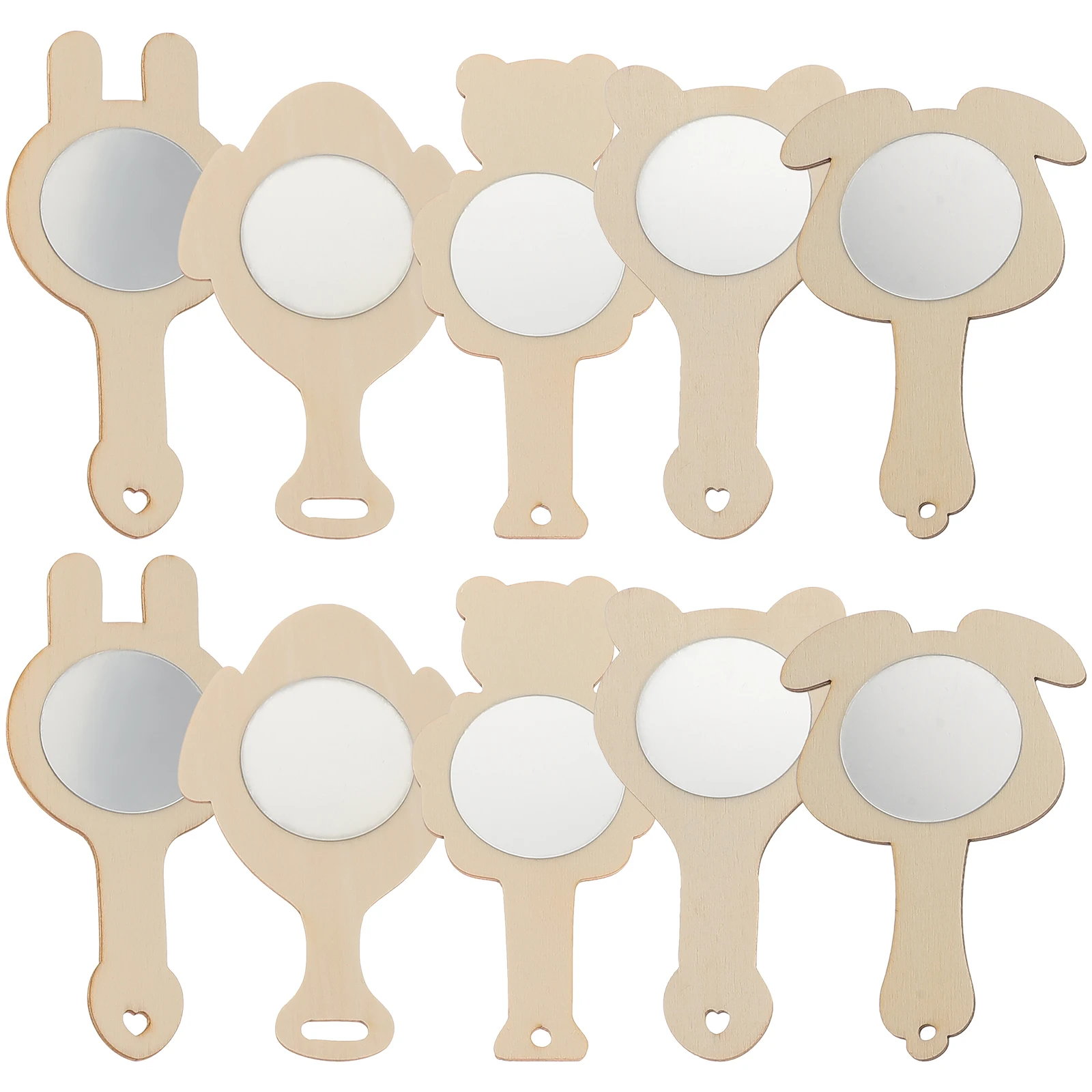 10 Pcs Wooden Makeup Mirrors Small Handheld Kids Vanity Craft Unfinished DIY Blank Wood Mirror For Creative Gifts
10 Pcs Wooden Makeup Mirrors Small Handheld Kids Vanity Craft Unfinished DIY Blank Wood Mirror For Creative Gifts