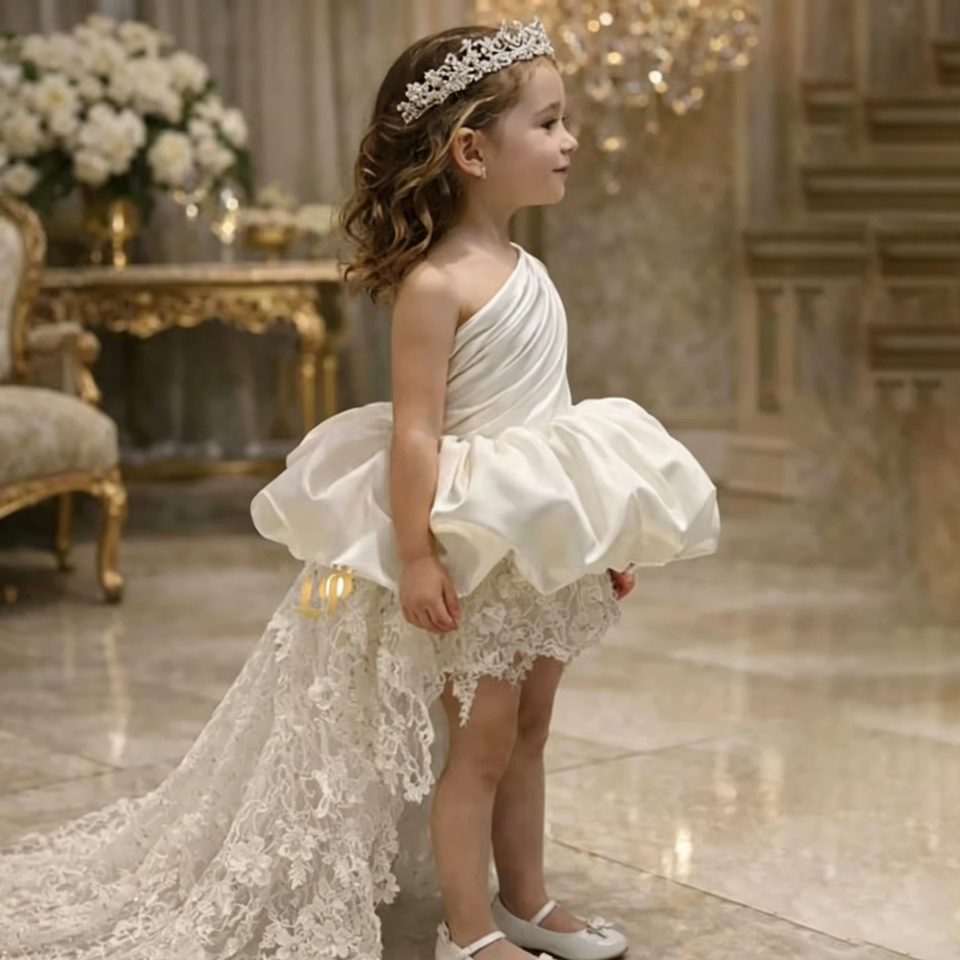 Customized Flower Girl Dress For Wedding Appliques Lace Sleeveless High Waist Elegant Kids Birthday First Communion Gown
Customized Flower Girl Dress For Wedding Appliques Lace Sleeveless High Waist Elegant Kids Birthday First Communion Gown