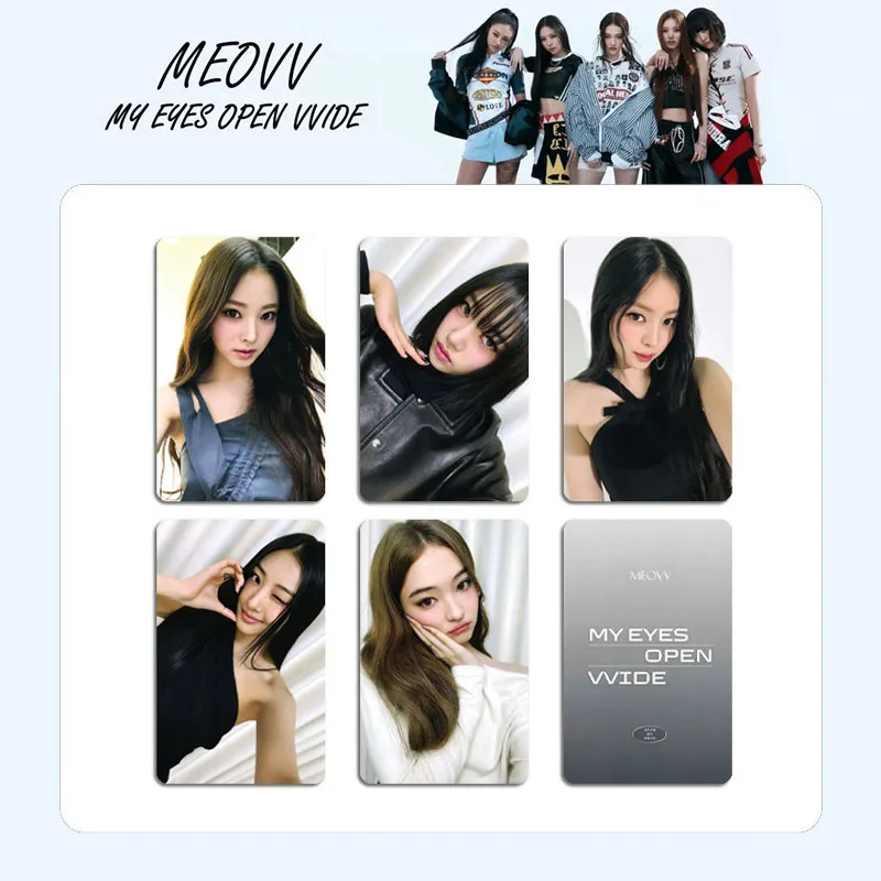 KPOP MEOVV Album 5/30Pcs/Set New Photocards ANNA GAWON NARIN MY EYES OPEN VVIDE Selfie Cards SOOIN ELLA Fans Collection Postcard
KPOP MEOVV Album 5/30Pcs/Set New Photocards ANNA GAWON NARIN MY EYES OPEN VVIDE Selfie Cards SOOIN ELLA Fans Collection Postcard