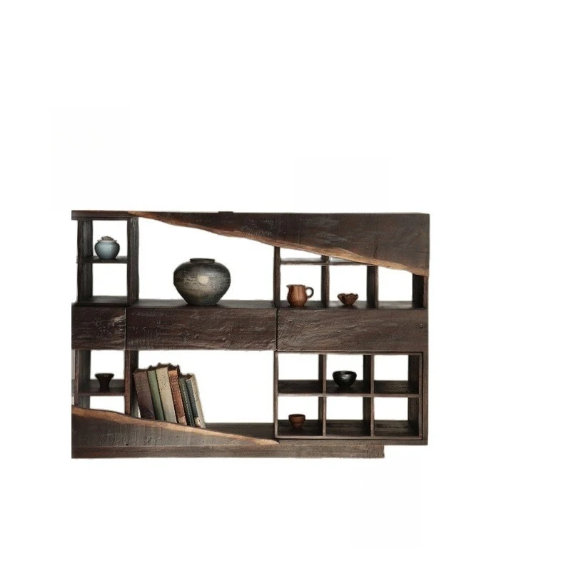 Solid wood bogu frame, teacup storage balcony lattice rack
Solid wood bogu frame, teacup storage balcony lattice rack