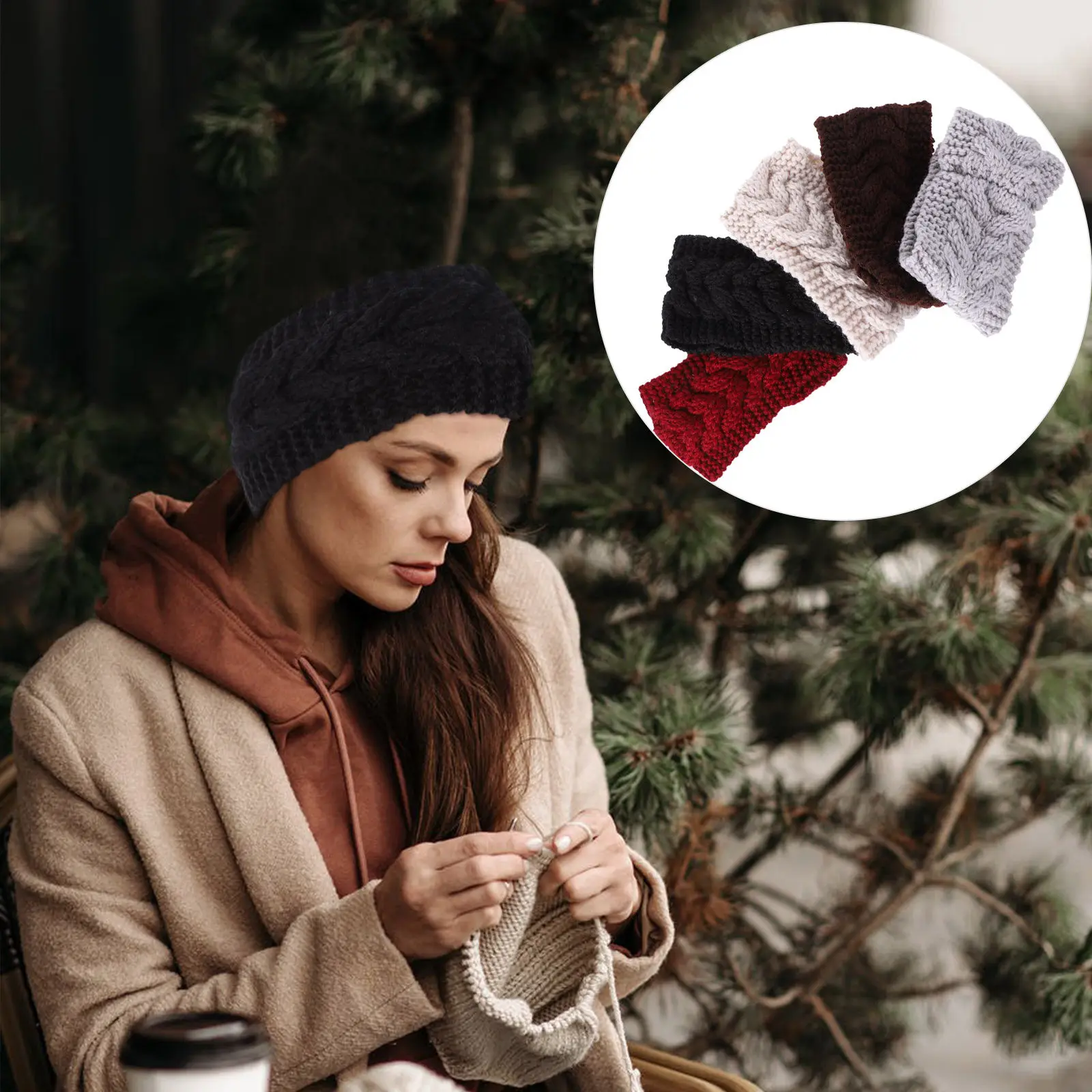 5Pcs Ear Warmer Headband Women Knitted Stretchy Wool Winter Head Wrap Warm Turban Outdoor Sports Hair Accessory
5Pcs Ear Warmer Headband Women Knitted Stretchy Wool Winter Head Wrap Warm Turban Outdoor Sports Hair Accessory