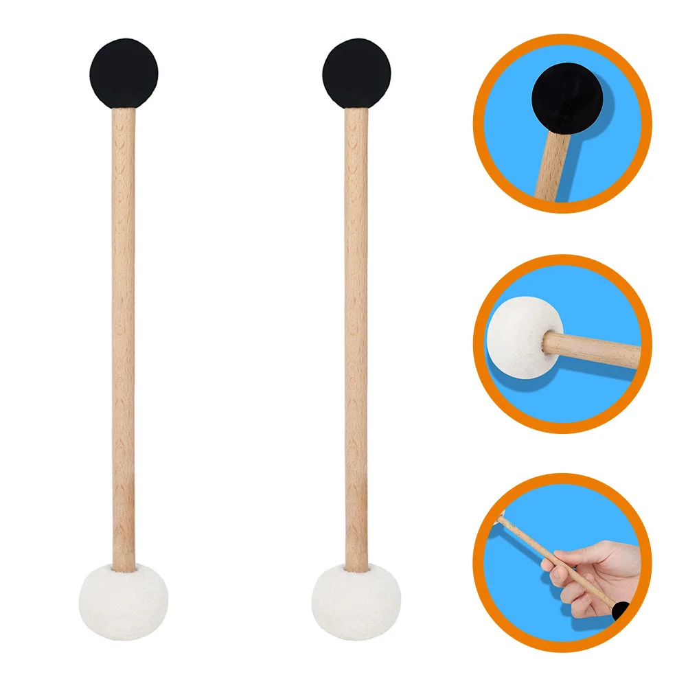 2Pcs Singing Bowl Mallet Double-Ended Felt Rubber Head Sturdy Wooden Handle for Sound Bowl Strikers Xylophone Drum Use
2Pcs Singing Bowl Mallet Double-Ended Felt Rubber Head Sturdy Wooden Handle for Sound Bowl Strikers Xylophone Drum Use