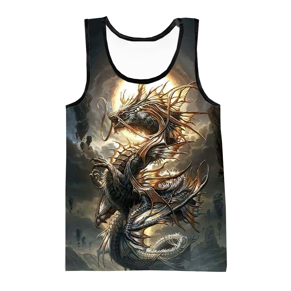 Funny 3D Chinese Loong Print Male Vest Street Trend Tees Outdoor Run Fitness Sports Men Tank Tops Summer Casual Sleeveless Shirt
Funny 3D Chinese Loong Print Male Vest Street Trend Tees Outdoor Run Fitness Sports Men Tank Tops Summer Casual Sleeveless Shirt