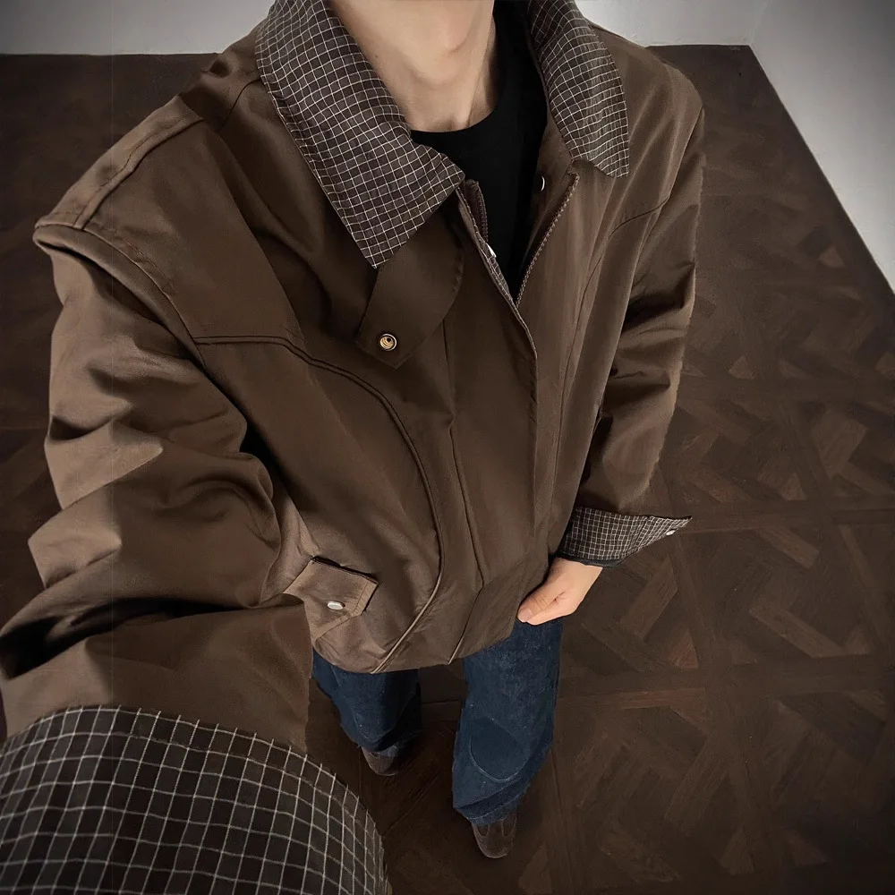 American Style Cleanfit Collared Jacket Men's Loose Deconstructed Workwear Outerwear Trendy Spring Autumn New Arrival
American Style Cleanfit Collared Jacket Men's Loose Deconstructed Workwear Outerwear Trendy Spring Autumn New Arrival